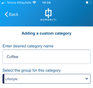 Custom category creation
